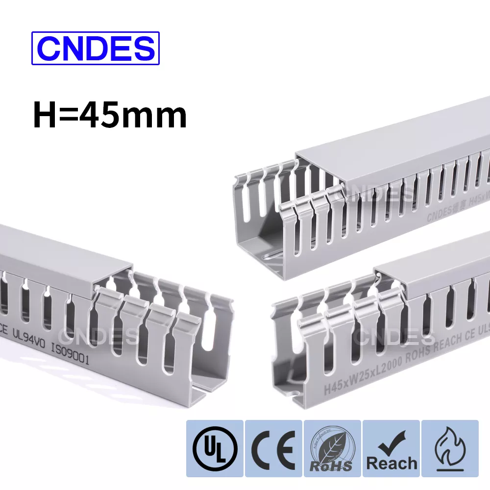 45மிமீ உயரம் துளையிடப்பட்ட பிவிசி வயர் கவர் டக்ட்