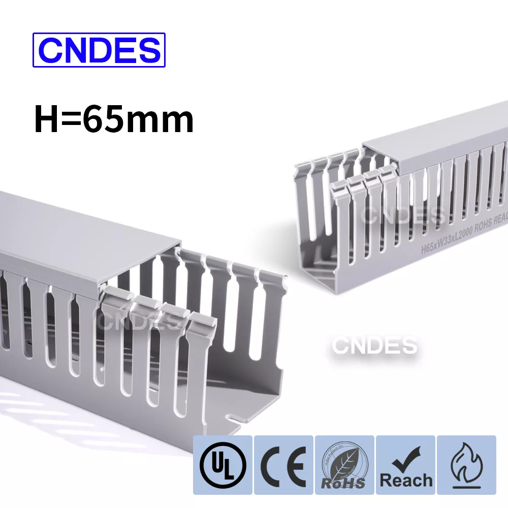 65mm உயரம் துளையிடப்பட்ட PVC தொழில்துறை வயரிங் குழாய்